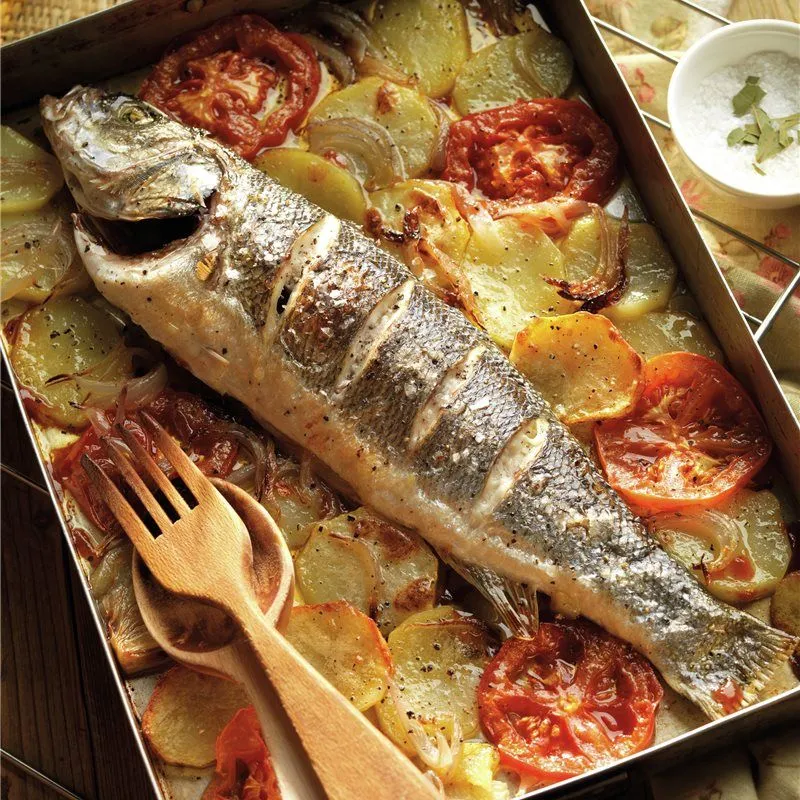 Pescado al horno de Galilea